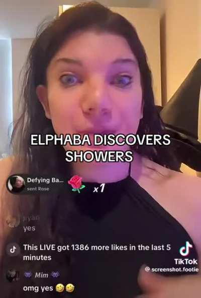 Elphaba discovers showers