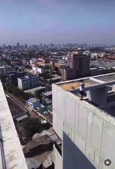 Extreme Parkour Jump.