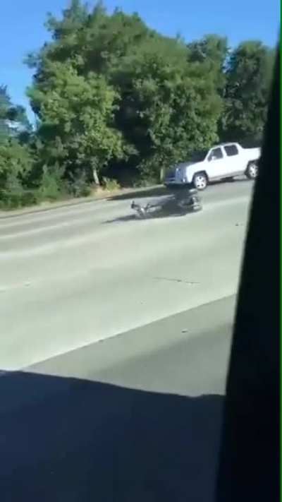 Dressed for a ride but not the slide