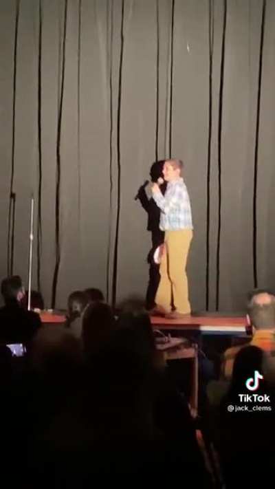 Chad performs his favorite song despite the haters