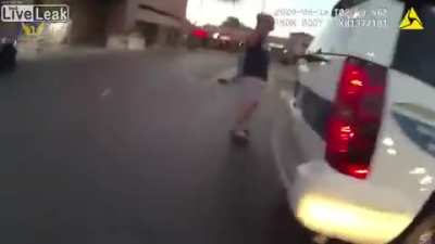 Phoenix Police Officer Shoots a Man Charging With a Knife in a Parking Lot