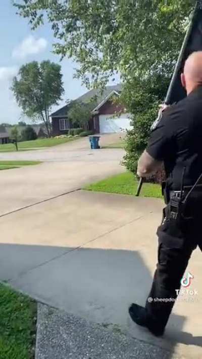 I feel like the flag contradicts his job
