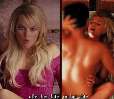 Margot Robbie's hot date night. Which part will you take: fuck &amp;amp; satisfy her or clean her up afterwards?