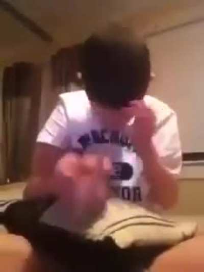 This kid attempted to do the Cup song