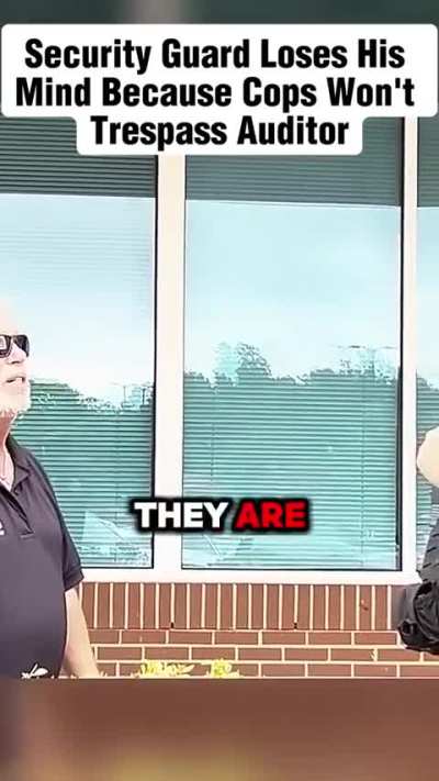 Security guard doesn't realize the rules of the building do not trump laws.