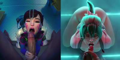 D.Va and Kiriko getting facials