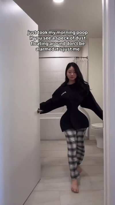 Jessica leaving her bathroom - July 2024