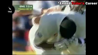 Brett Lee ends the career of Alex Tudor