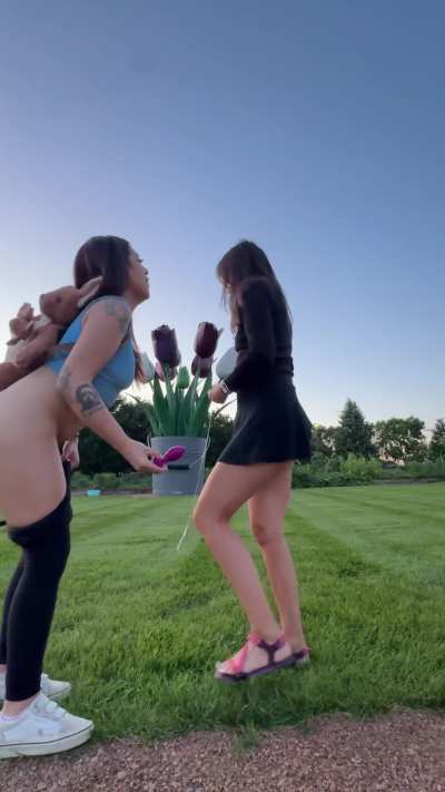 We snuck into a company&rsquo;s yard to lick each others butt plugs 