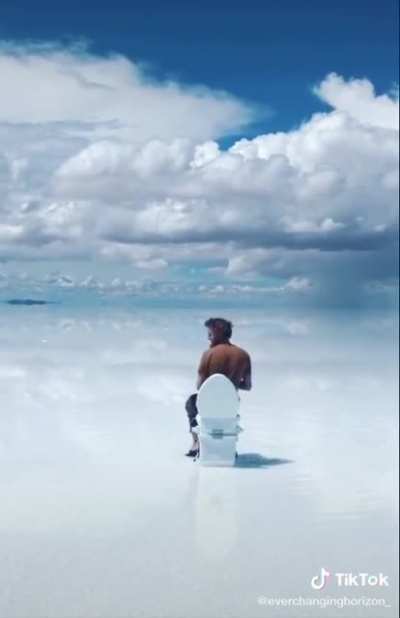 A toilet in heaven