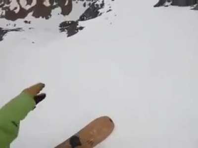 Just a little snowboard trip with man&rsquo;s best friend.