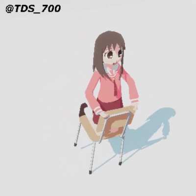 Osaka swinging on a chair [OC]
