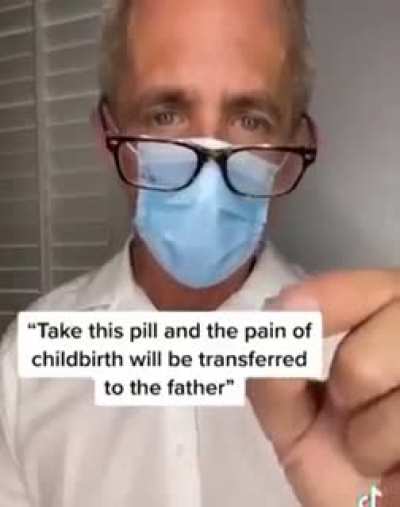 Con esta pildora el dolor del parto se transfiere al pap&aacute;