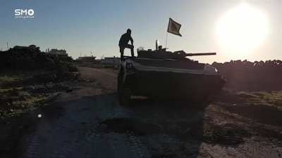 IS RPG whips within feet of a Southern Front BMP and its crew - January 2017