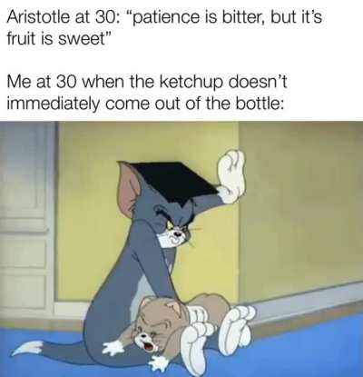 Sure it&rsquo;s a virtue, but my fries are getting cold