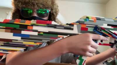 So I made the ak47 out of LEGO&rsquo;s, excuse my horrible reload. Credit to Jims Lego Guns on YouTube