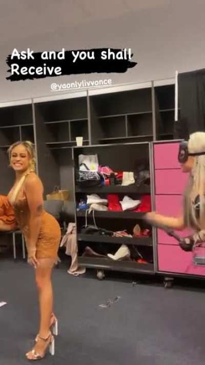 Getting whipped by Liv Morgan