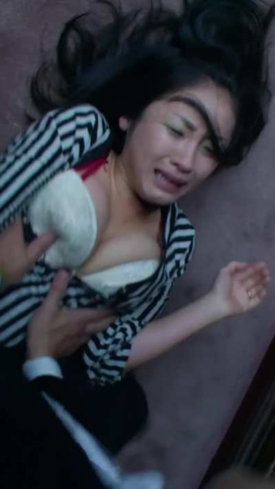 Megumi Kagurazaka (at 28) groped thoroughly by Denden (at 61) - Cold Fish (2010)
