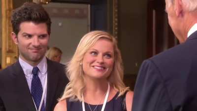 Leslie Knope meets President Biden