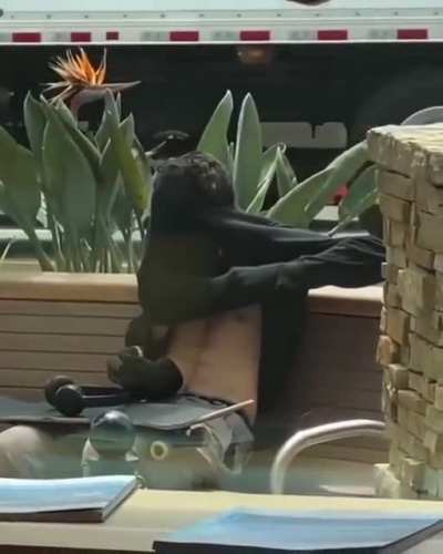 Smoking weed in public