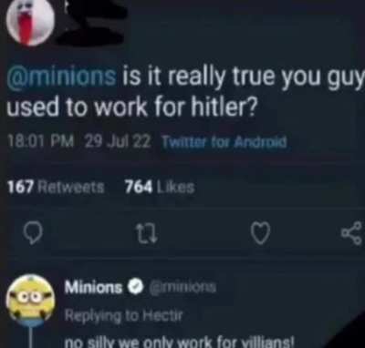 They only work for villains