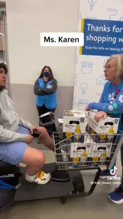 Another walmart worker out of line