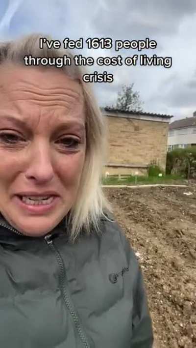 Woman who had been posting videos of feeding people who are struggling had her land salted by someone