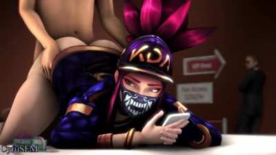K/DA Akali Fan service (CyruSFM) [League of Legends]