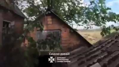 Ukrainian border guards in close combat with russian troops near Vovchansk