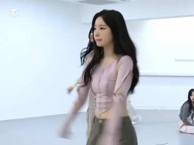 Dahyun practicing diligently