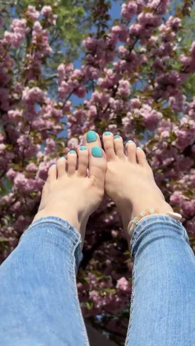 Long toes out and birds chirping - this is finally spring
