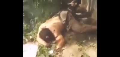 Brutal footage from the Frontlinesn Peshmerga killing ISIS "Prince" during Mosul Offensive 2015