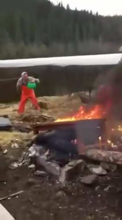 Two crooked degenerates almost set themselves on fire