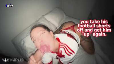 totally straight, you're just doing it to get him "up" again after a loss... right?