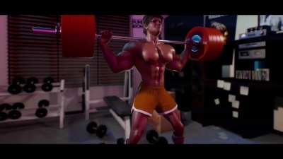 &ldquo;Macho&rdquo; muscle growth animation