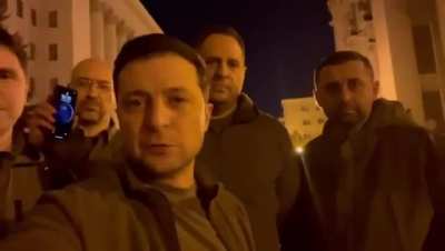 Ukraine&rsquo;s President Zelensky is still in Kyiv and refuses to leave - &ldquo;We are all here, our soldiers are here... we are defending our independence.&rdquo;