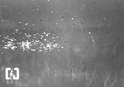 Bradley fires at an abandoned Leopard 2A6 and another Bradley(?). Avdiivka, February 2024.