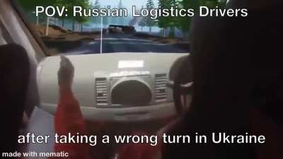 Conscriptovich and his commander escaping the Lyman encirclement (they&rsquo;re driving towards Izium)