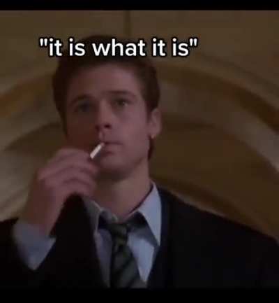 It just is...