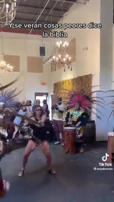 Twerking during ceremonial Aztec dance&hellip;