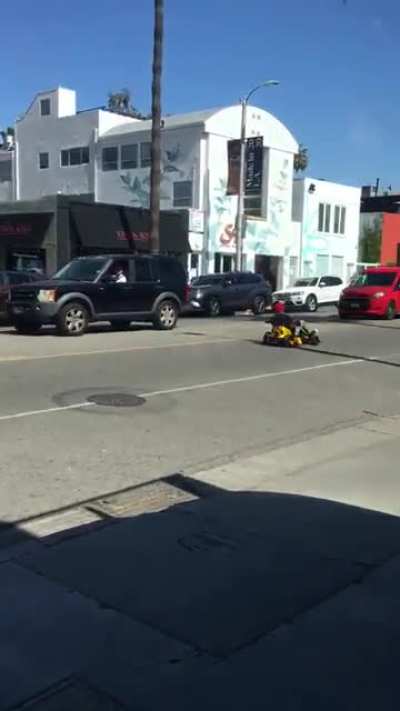 Casual Mario Kart drive-by