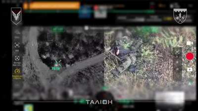 Russian assault group destroyed by the "Talion" UAS Battalion of the 101st Separate Guard Brigade of the General Staff, Chasiv Yar, 23.10.25.