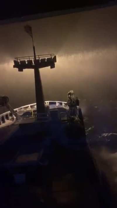 Snow in the middle of the ocean