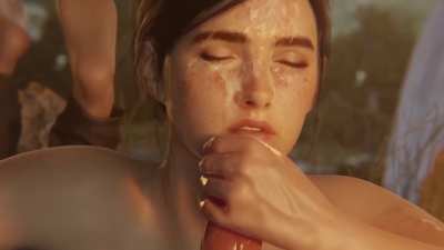 Ellie takes a huge facial (bulg<wbr>ingse<wbr>npai) [The Last Of Us]!