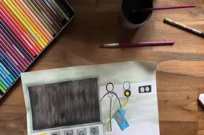 Staying completely away from AI. I&rsquo;m making a medical decision game in Godot, painted 100% with real watercolors