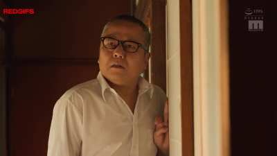 MIDA-324 - Mia Nanasawa - Mia is dressed as a maid, kinda, and fucks some dude and then another dude notices them and he's looking all shocked like "I can't believe this is happening, what!?" but Mia looks at him all seductively and teasing while still ri