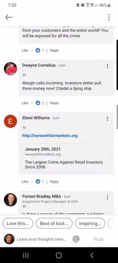 ⚠️❗⚠️2 Full Minutes of ( Citadel Deleating Comments and Preventing Clients From Taking Profits ) This is treason, holding their clients funds hostage ❗❗❗❗ Citadel Straight To Jail 🚔👮&zwj;♂️🚔