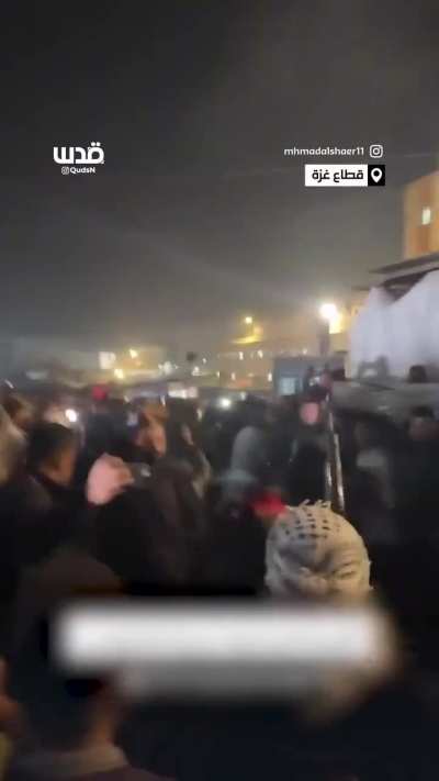 Palestinians in Gaza celebrate the ceasefire agreement