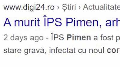 Moartea lui Pimen văzută de Cuza Vodă