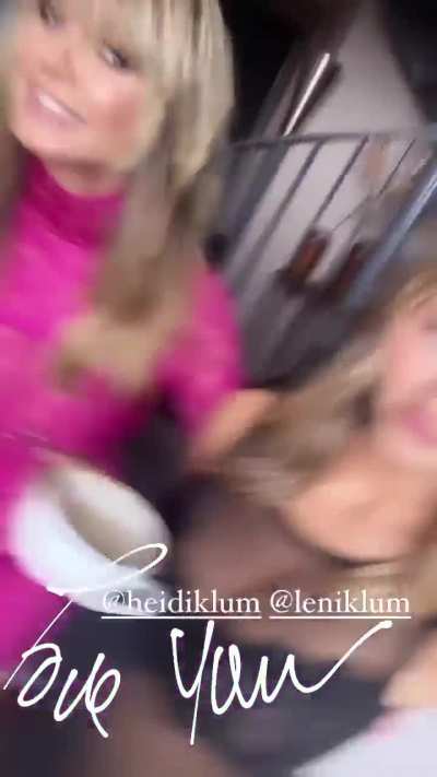 Leni | With Heidi Klum and Wendy Iles | IG Story | October 2023